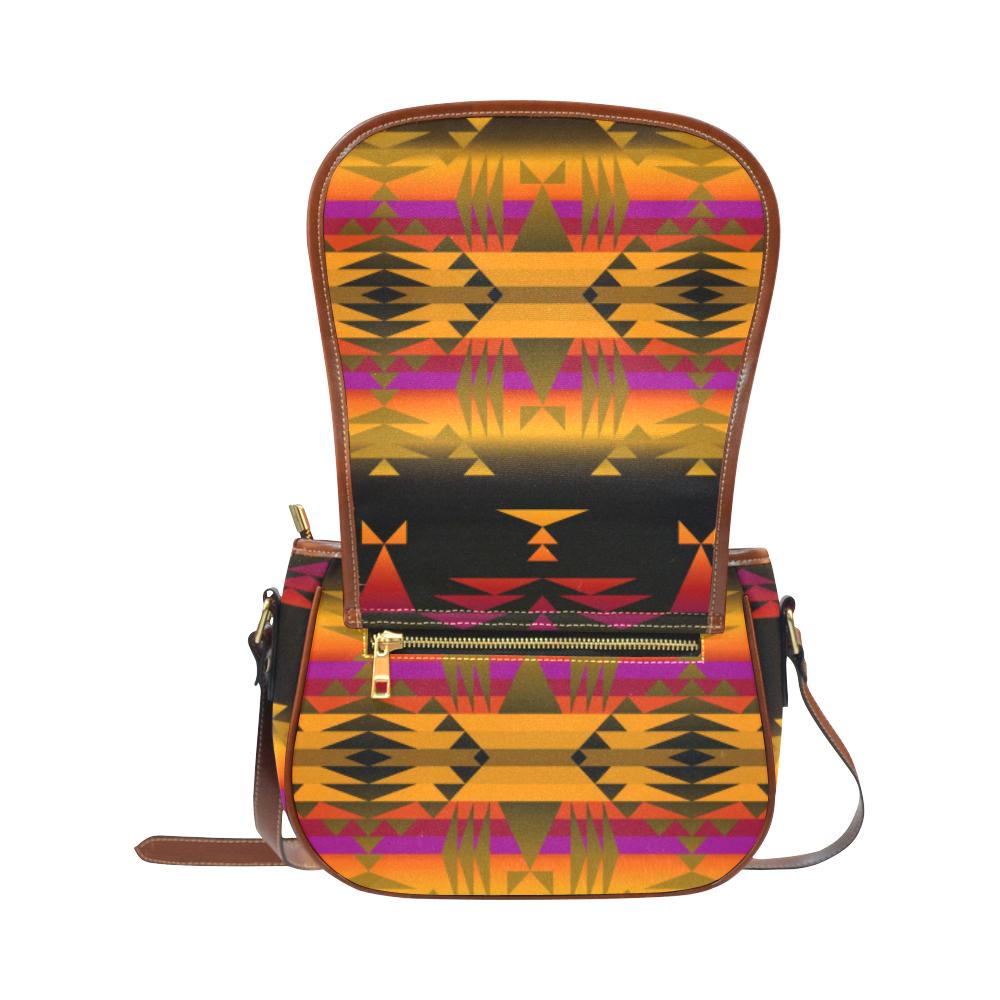 Between the Sierra Mountains Saddle Bag/Small (Model 1649) Full Customization Saddle Bag/Small (Full Customization) e-joyer