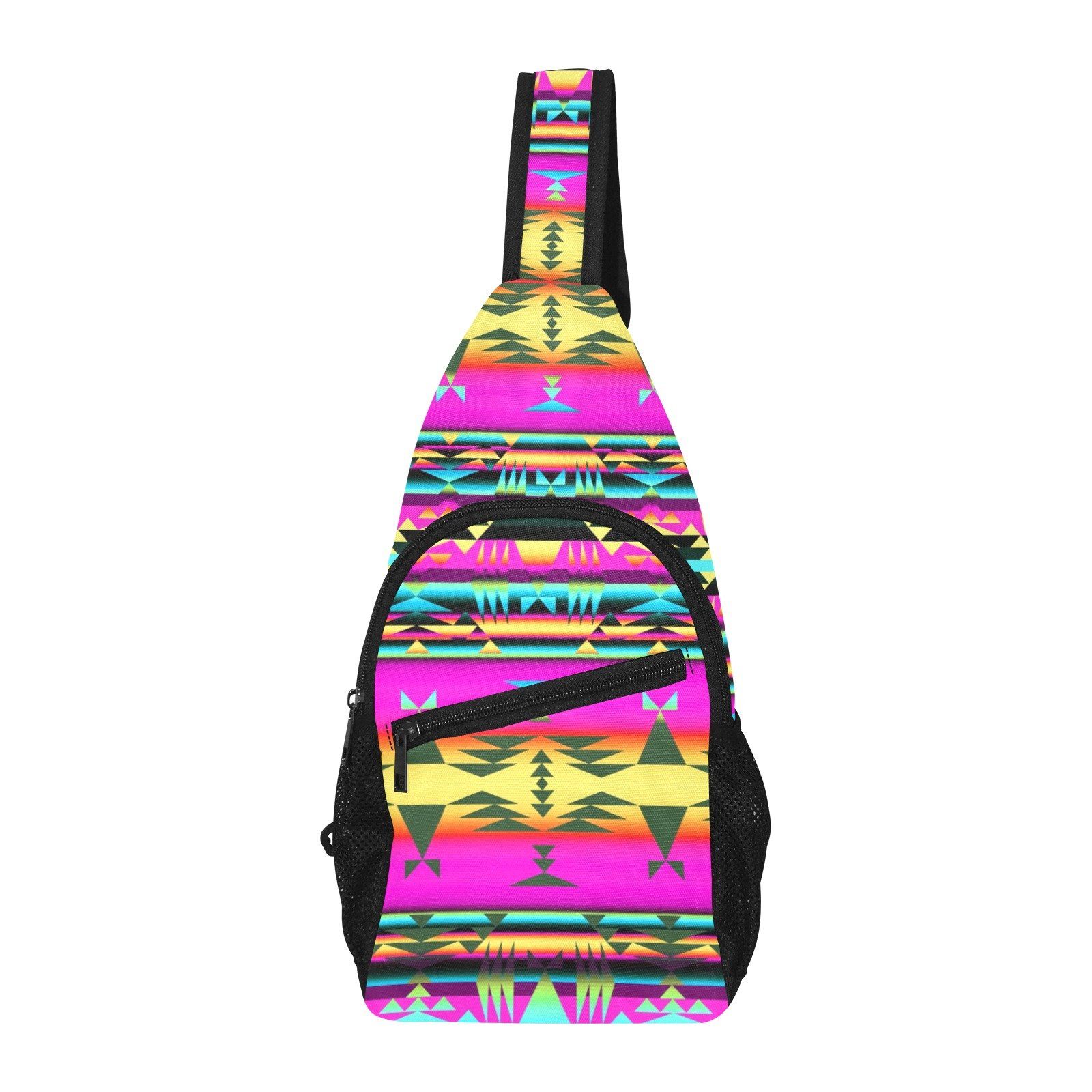 Between the Sunset Mountains All Over Print Chest Bag (Model 1719) All Over Print Chest Bag (1719) e-joyer