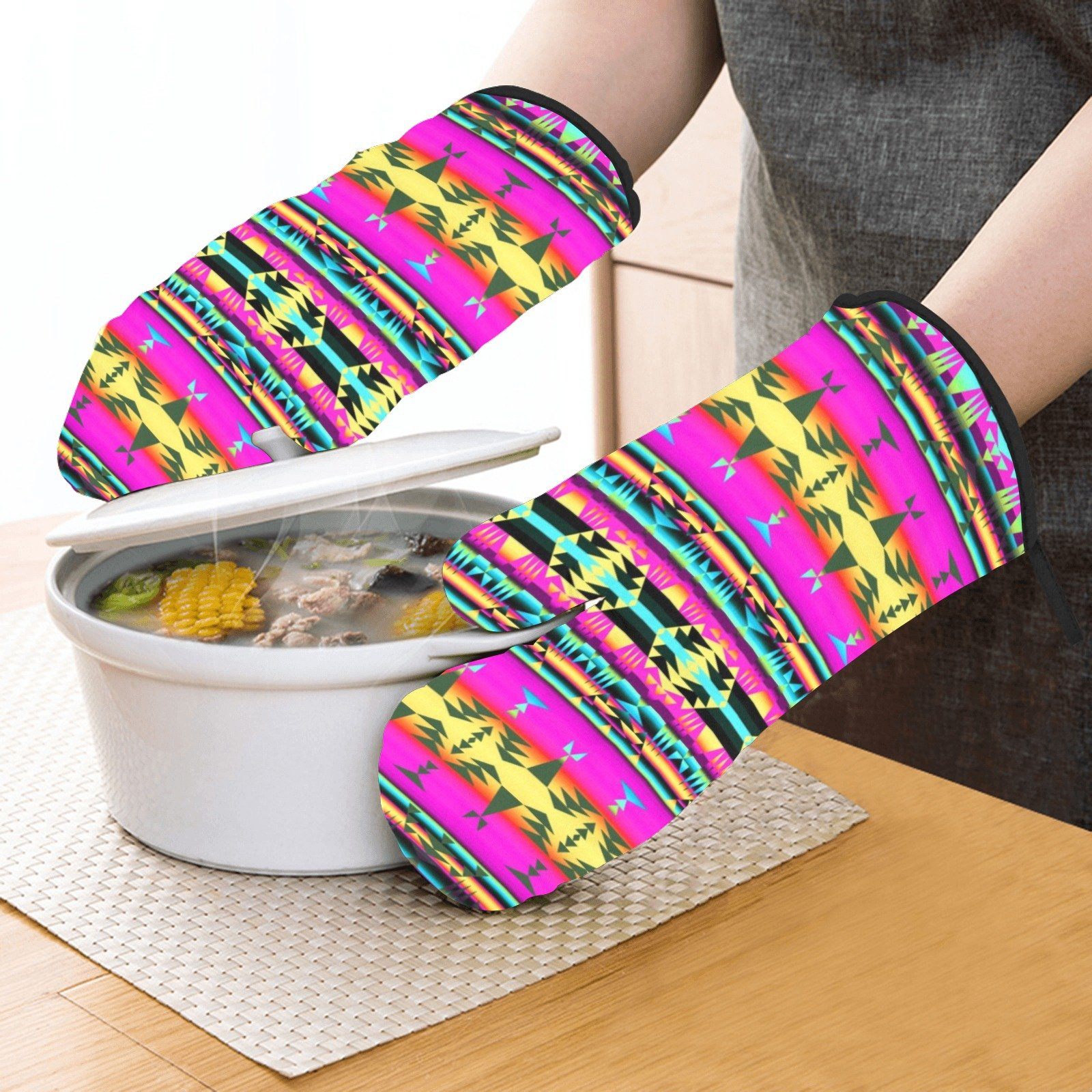 Between the Sunset Mountains Oven Mitt & Pot Holder Oven Mitt & Pot Holder e-joyer