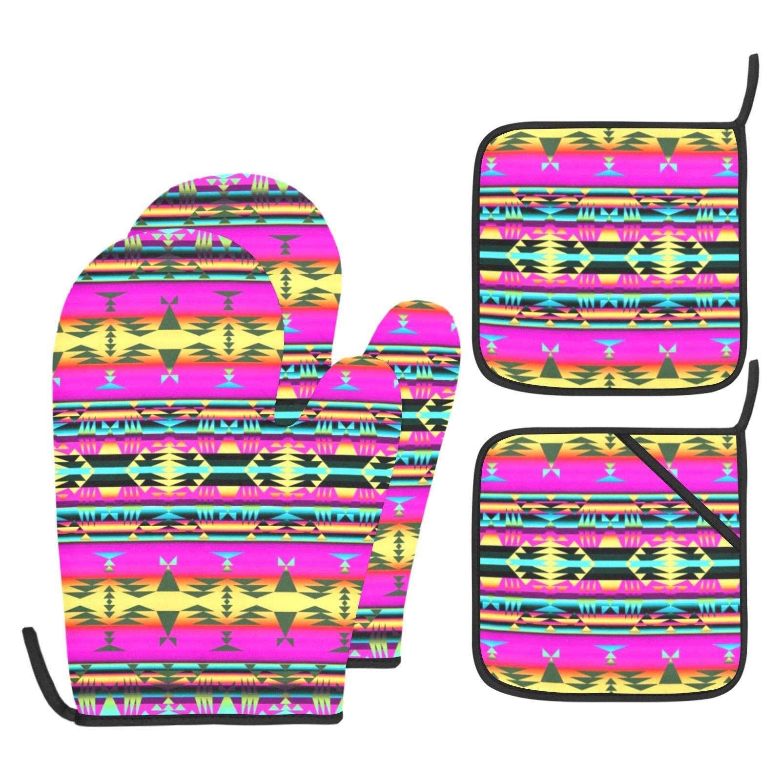 Between the Sunset Mountains Oven Mitt & Pot Holder Oven Mitt & Pot Holder e-joyer
