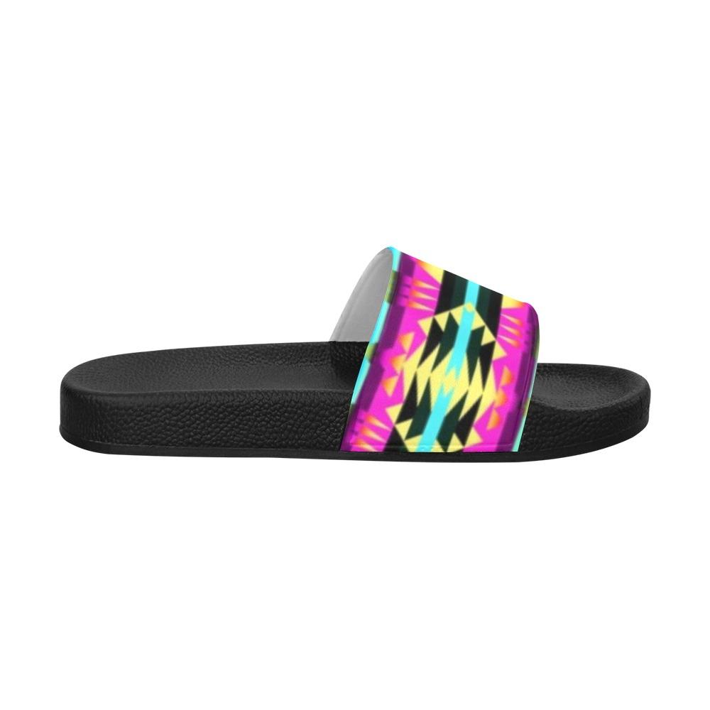 Between the Sunset Mountains Women's Slide Sandals (Model 057) Women's Slide Sandals (057) e-joyer