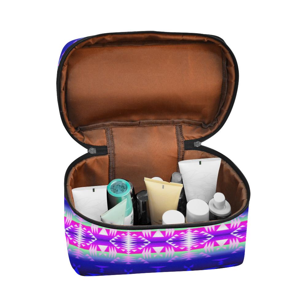 Between the Wasatch Mountains Cosmetic Bag/Large (Model 1658) Cosmetic Bag e-joyer
