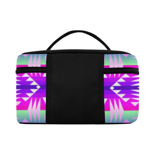 Between the Wasatch Mountains Cosmetic Bag/Large (Model 1658) Cosmetic Bag e-joyer