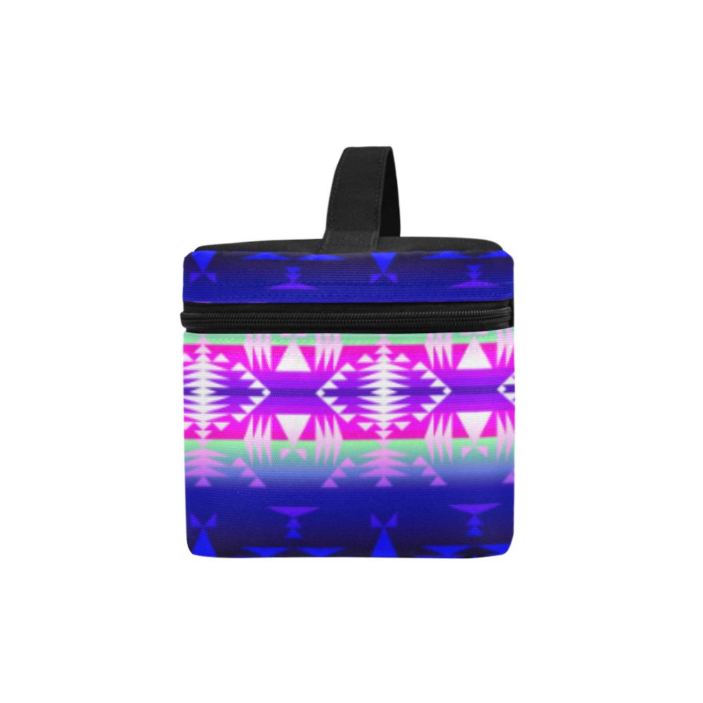 Between the Wasatch Mountains Cosmetic Bag/Large (Model 1658) Cosmetic Bag e-joyer