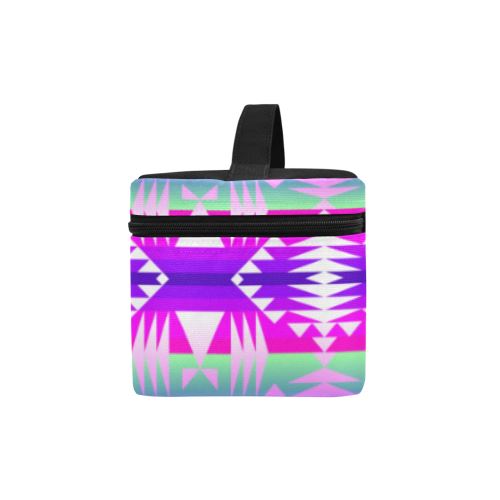 Between the Wasatch Mountains Cosmetic Bag/Large (Model 1658) Cosmetic Bag e-joyer