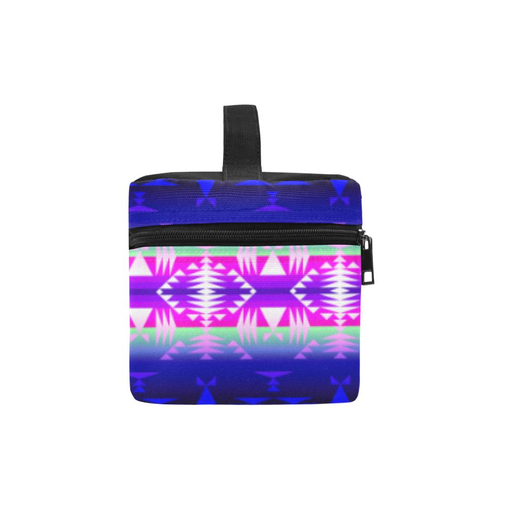 Between the Wasatch Mountains Cosmetic Bag/Large (Model 1658) Cosmetic Bag e-joyer