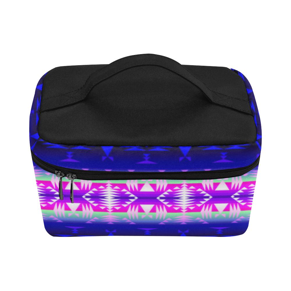 Between the Wasatch Mountains Cosmetic Bag/Large (Model 1658) Cosmetic Bag e-joyer