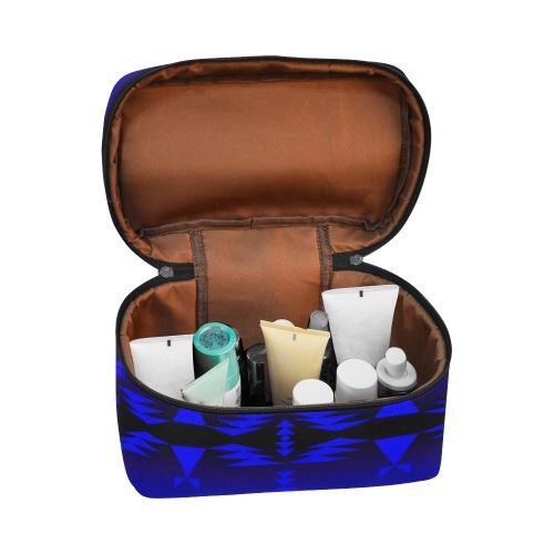 Between the Wasatch Mountains Cosmetic Bag/Large (Model 1658) Cosmetic Bag e-joyer