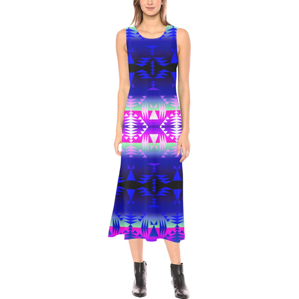 Between the Wasatch Mountains Phaedra Sleeveless Open Fork Long Dress (Model D08) Phaedra Sleeveless Open Fork Long Dress (D08) e-joyer