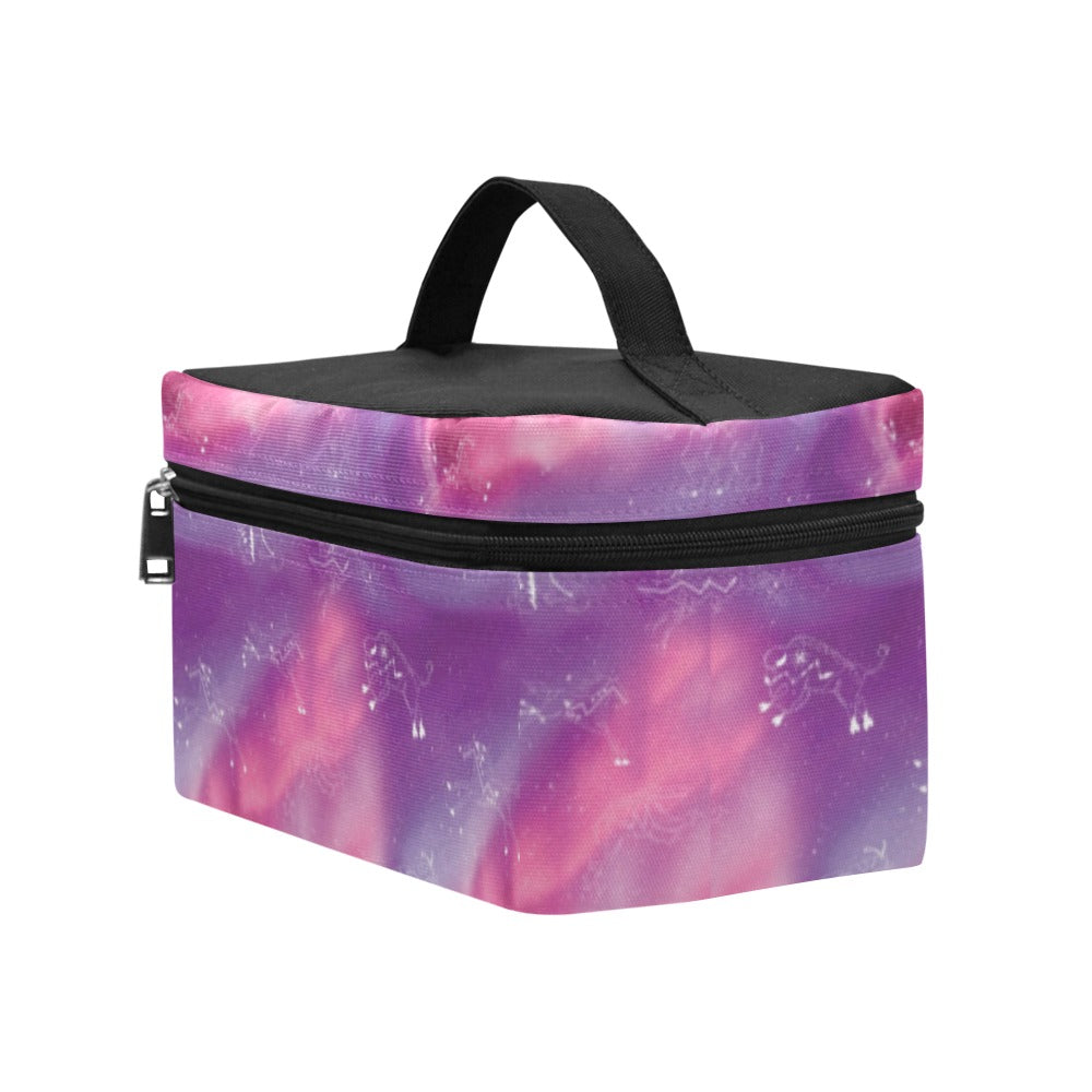 Animal Ancestors 7 Aurora Gases Pink and Purple Cosmetic Bag/Large