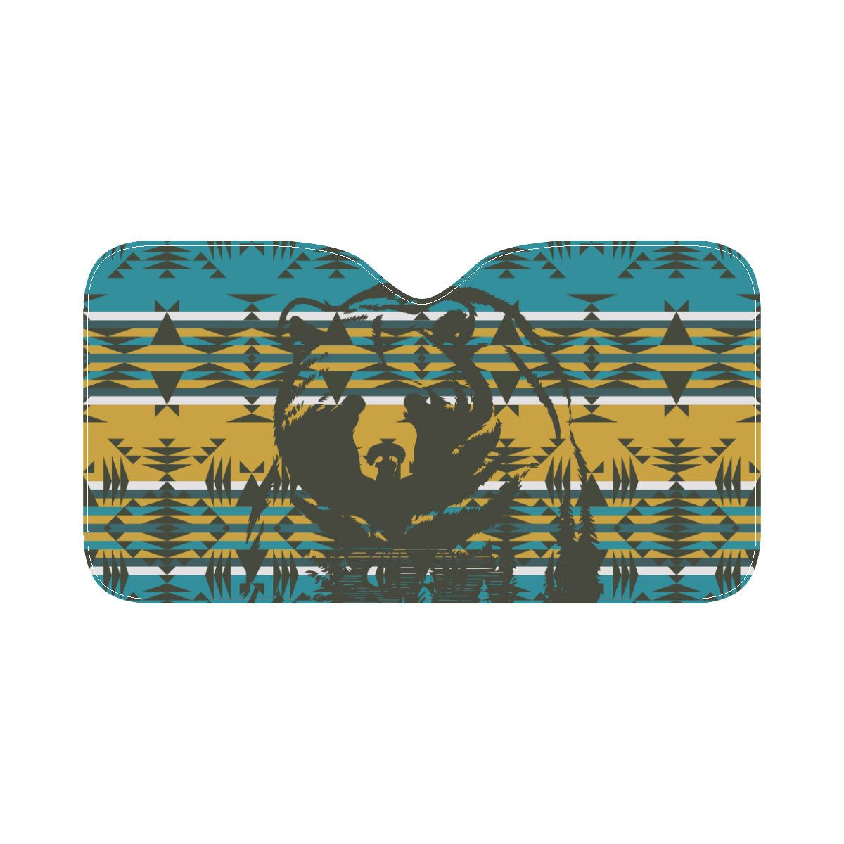 Big Bear Mountain Car Sun Shade 55"x30" Car Sun Shade e-joyer