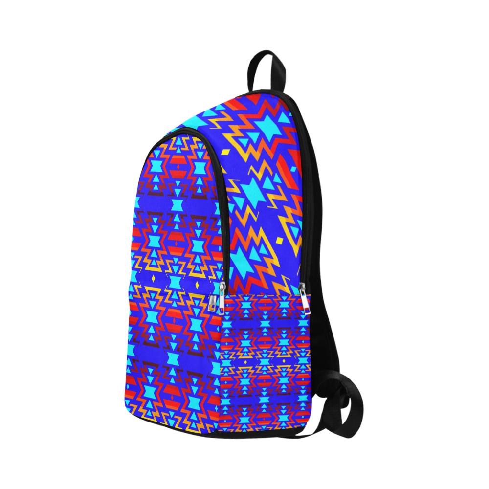 Big Pattern Fire Colors and Sky Fabric Adult Backpack (Model 1659) Casual Backpack for Adult (1659) e-joyer