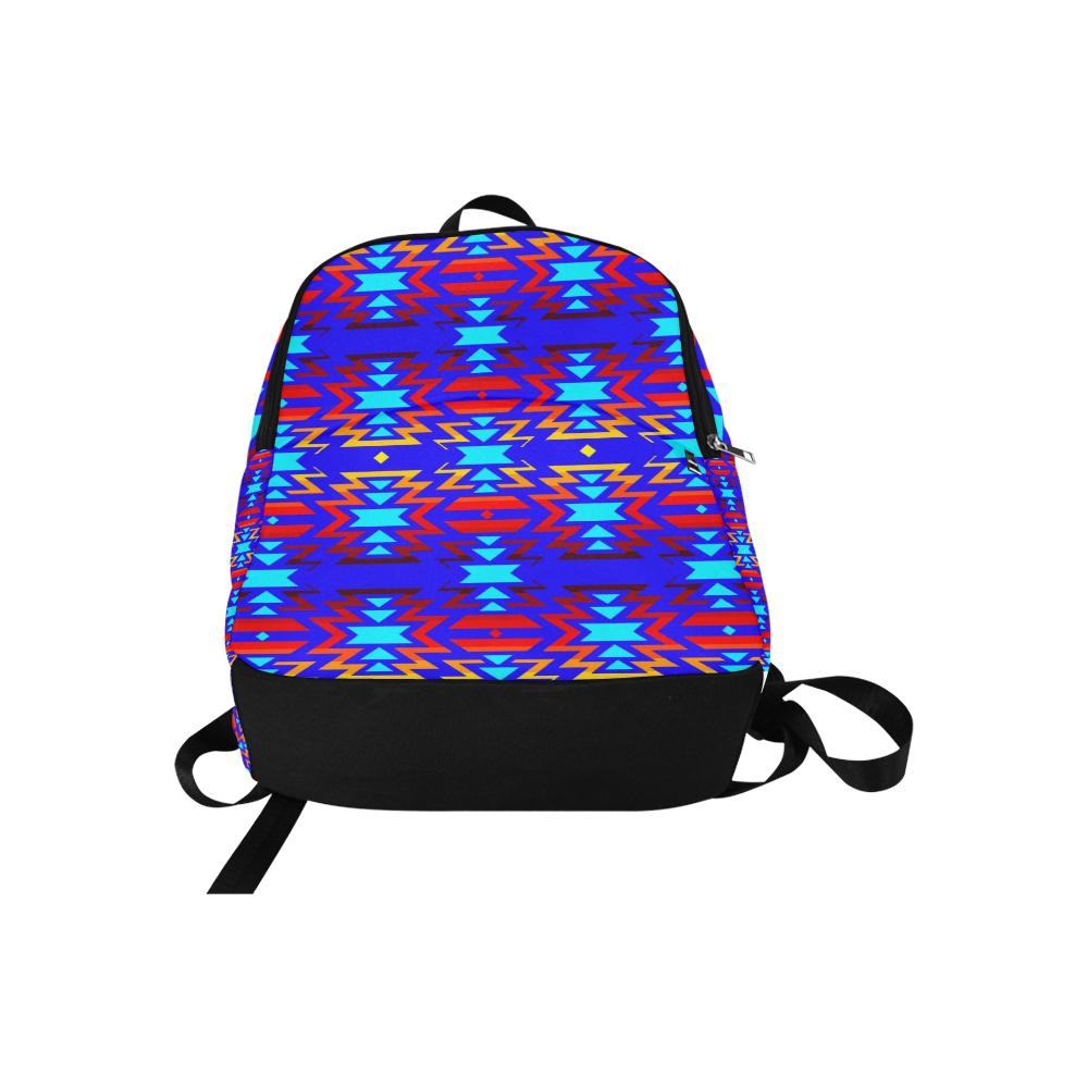 Big Pattern Fire Colors and Sky Fabric Adult Backpack (Model 1659) Casual Backpack for Adult (1659) e-joyer