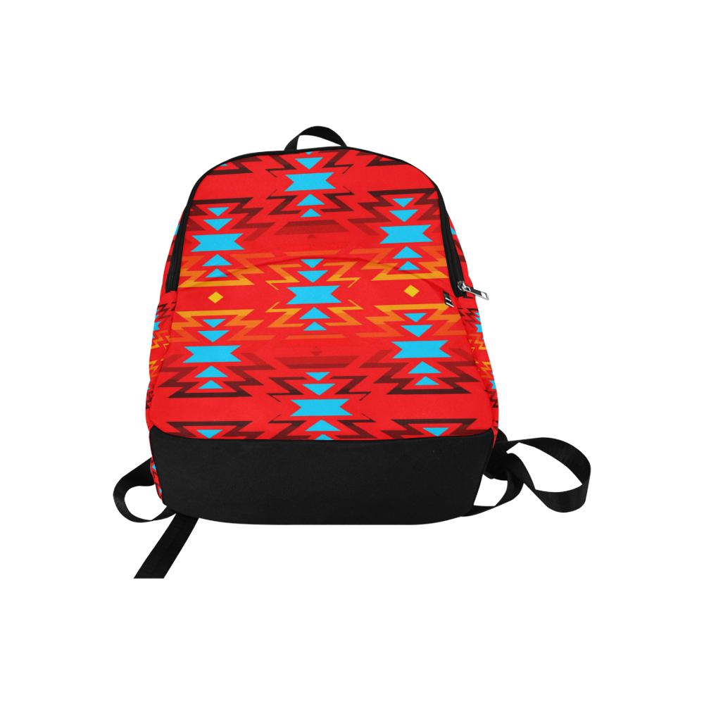 Big Pattern Fire Colors and Sky Sierra Fabric Backpack for Adult (Model 1659) Casual Backpack for Adult (1659) e-joyer