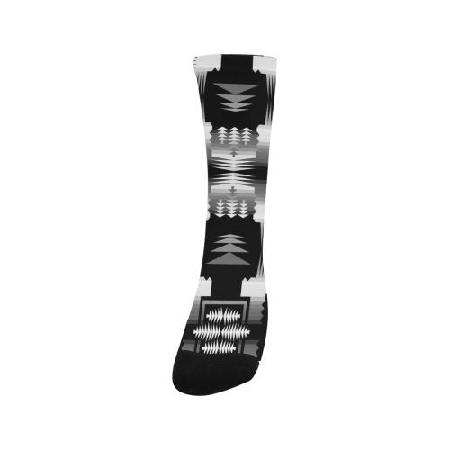 Black and White Fire and Sky Trouser Socks Socks e-joyer