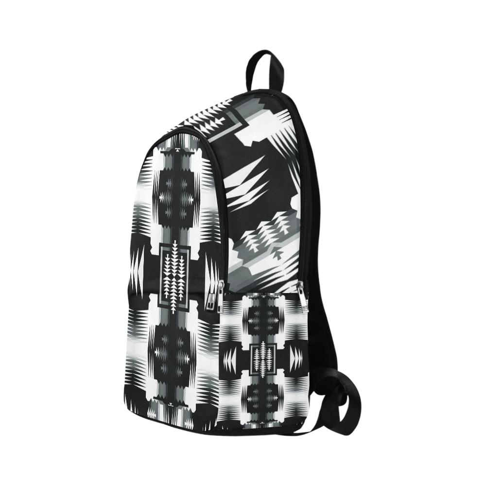 Black and White Sage 2 Fabric Backpack for Adult (Model 1659) Casual Backpack for Adult (1659) e-joyer