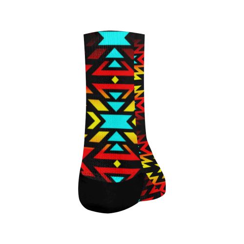 Black Fire and Sky Crew Socks Crew Socks e-joyer
