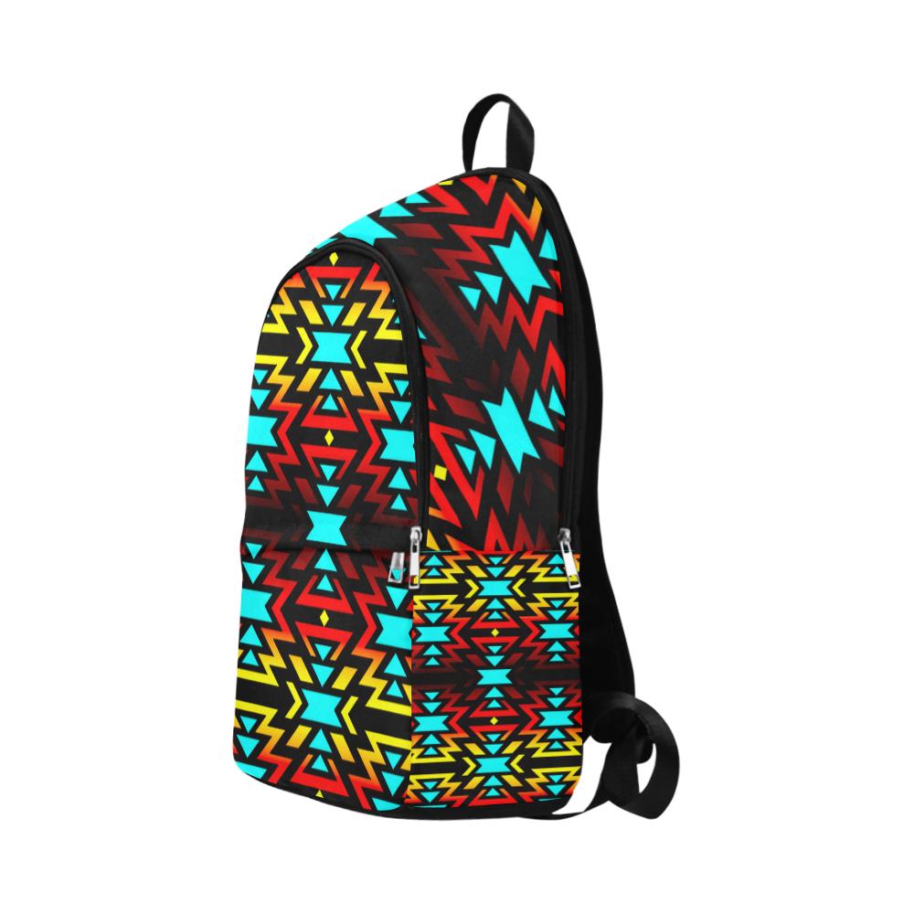 Black Fire and Sky Fabric Backpack for Adult (Model 1659) Casual Backpack for Adult (1659) e-joyer