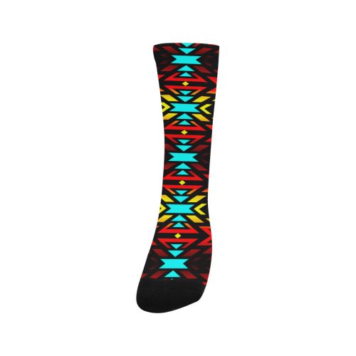 Black Fire and Sky Trouser Socks Socks e-joyer