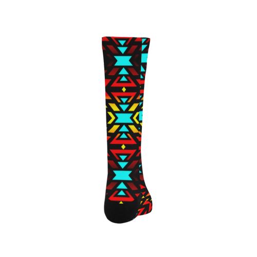 Black Fire and Sky Trouser Socks Socks e-joyer