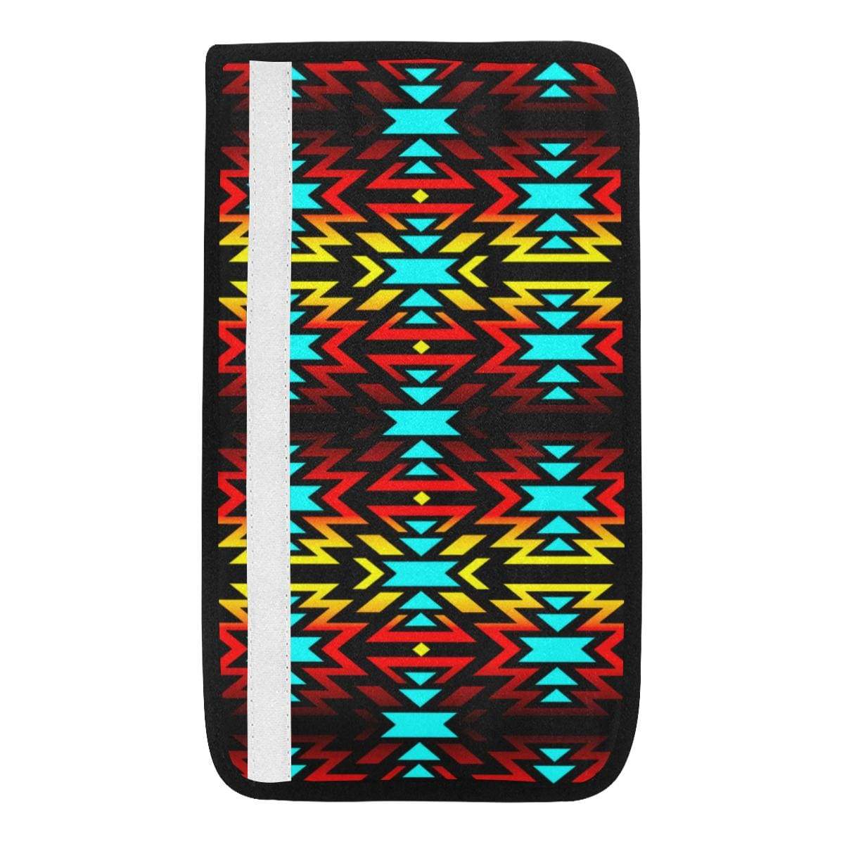 Black Fire and Turquoise Car Seat Belt Cover 7''x12.6'' Car Seat Belt Cover 7''x12.6'' e-joyer