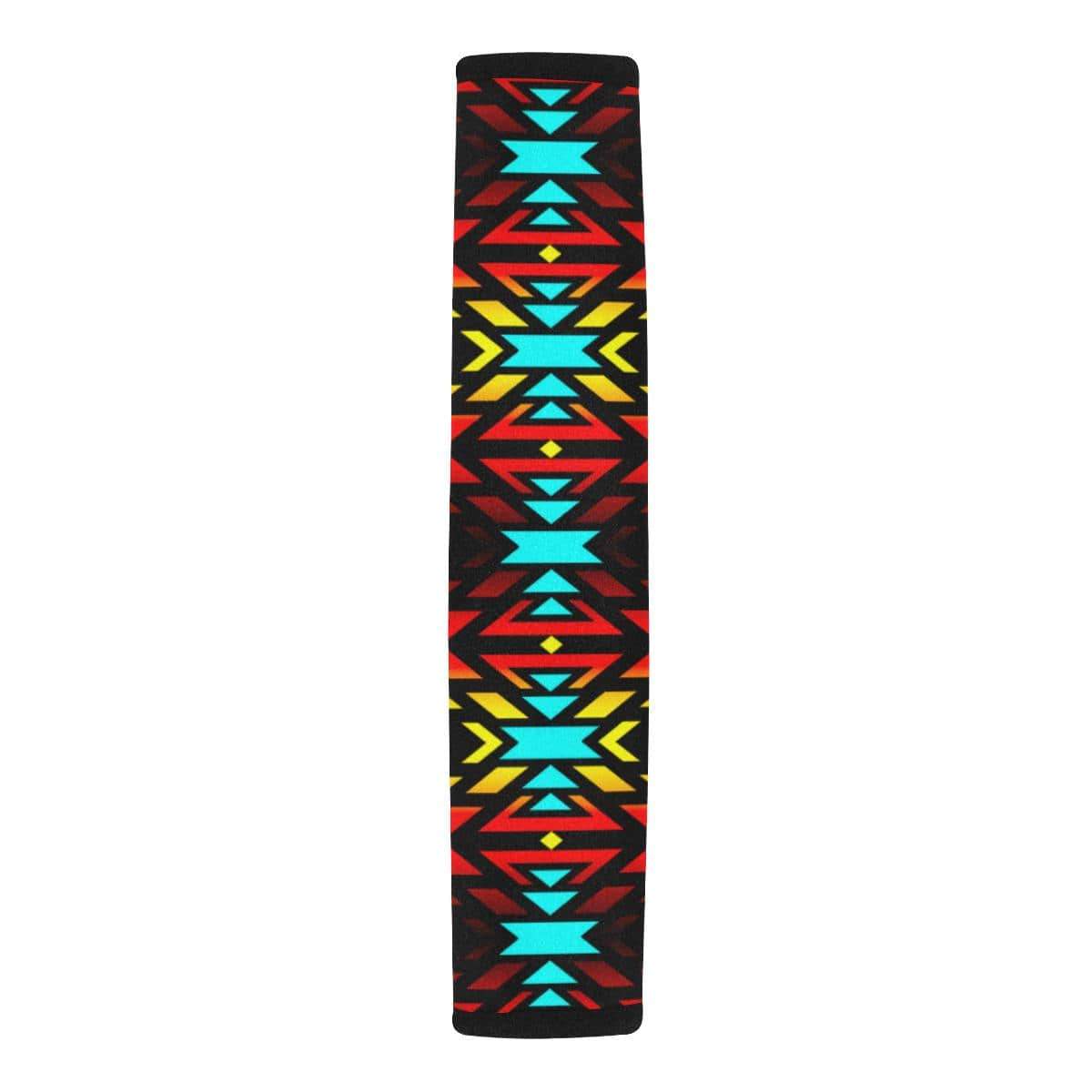 Black Fire and Turquoise Car Seat Belt Cover 7''x12.6'' Car Seat Belt Cover 7''x12.6'' e-joyer