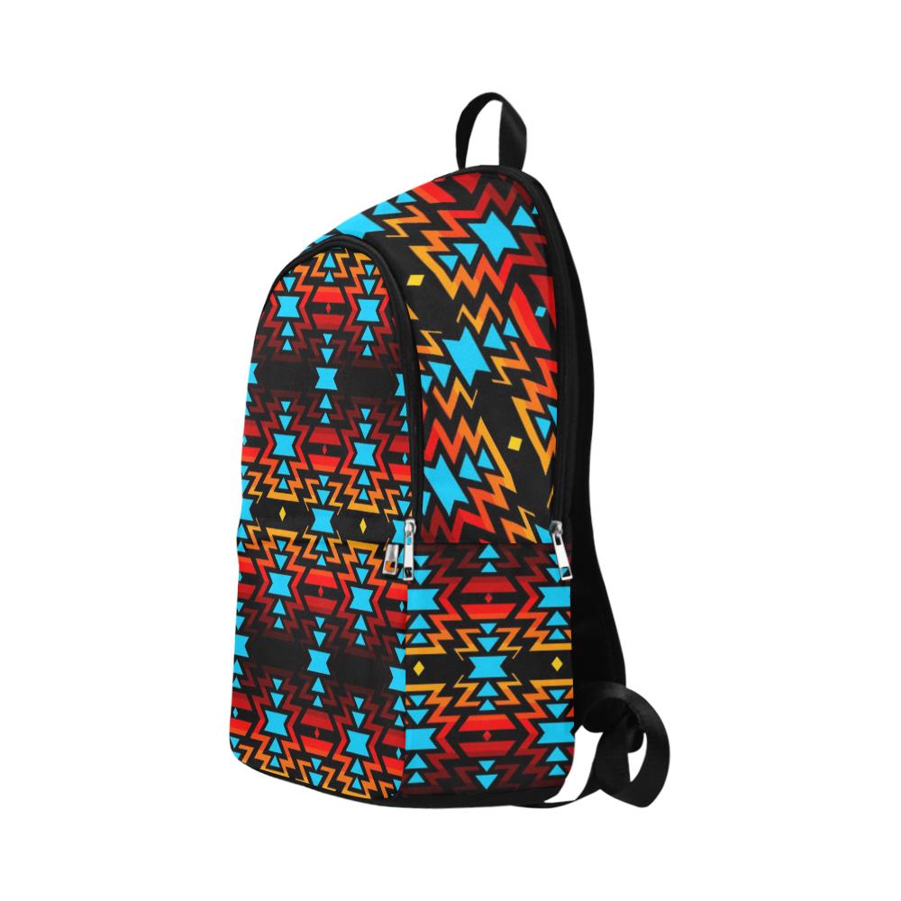 Black Fire Colors and Sky Large Backpack (Model 1659) Casual Backpack for Adult (1659) e-joyer