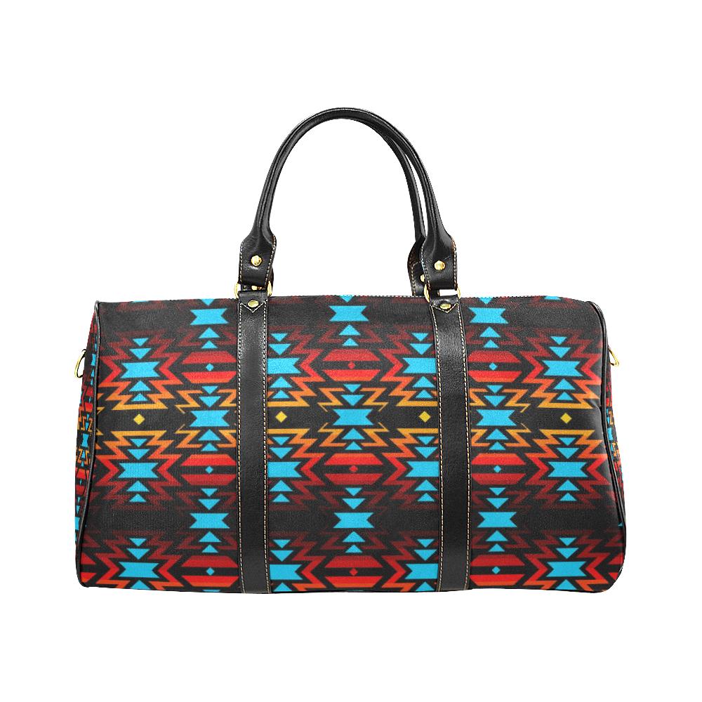 Black Fire Colors and Sky New Waterproof Travel Bag/Small (Model 1639) Waterproof Travel Bags (1639) e-joyer