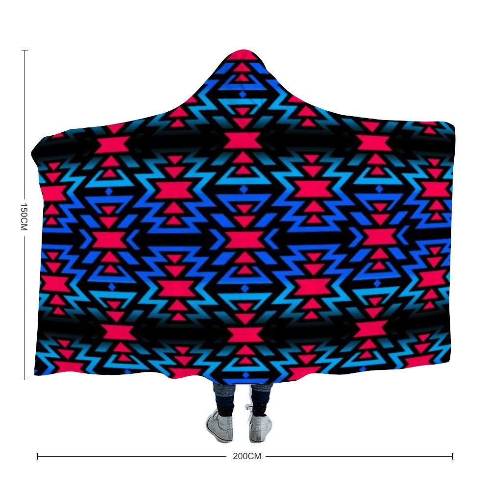 Black Fire Dragonfly Hooded Blanket 49 Dzine