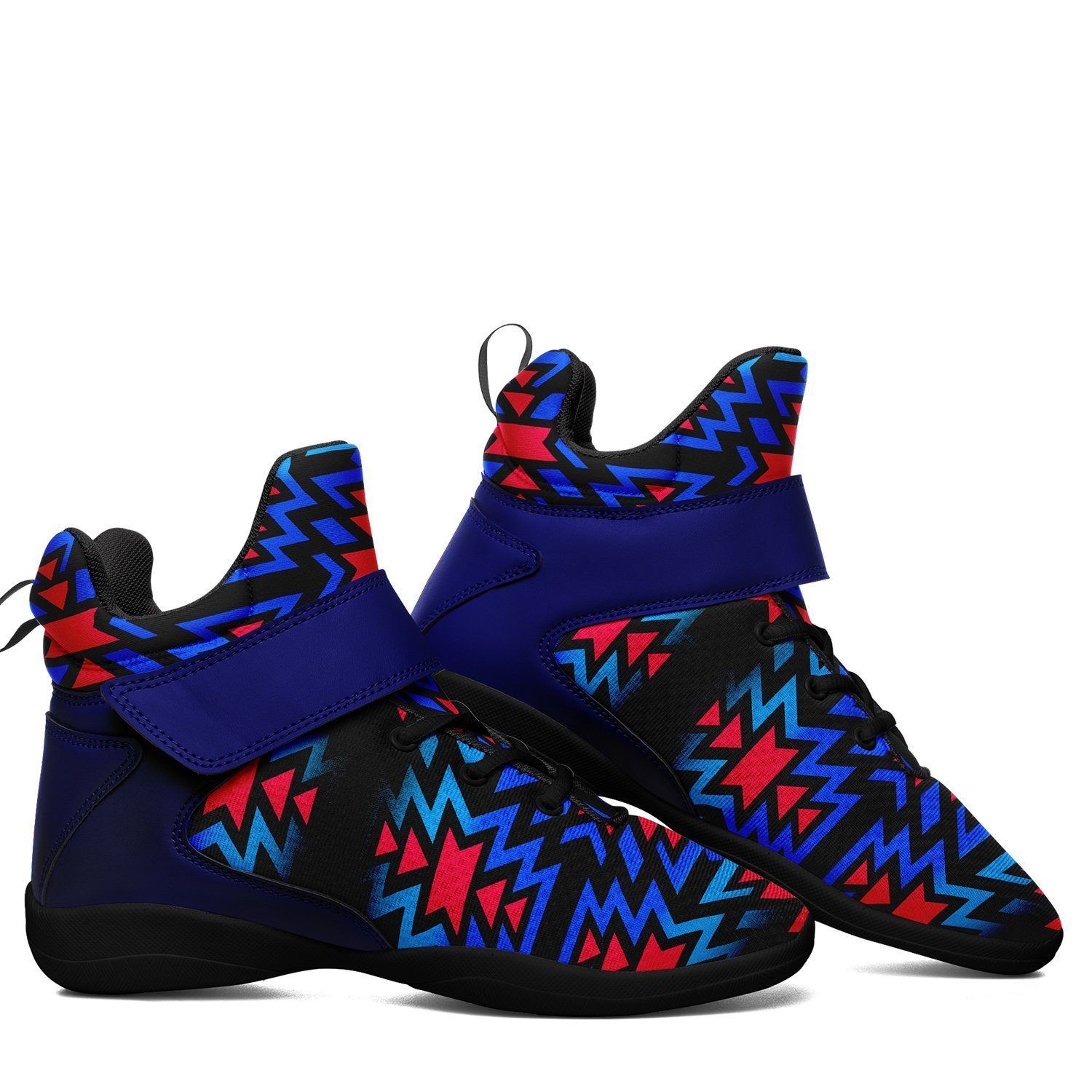 Black Fire Dragonfly Ipottaa Basketball / Sport High Top Shoes - Black Sole 49 Dzine