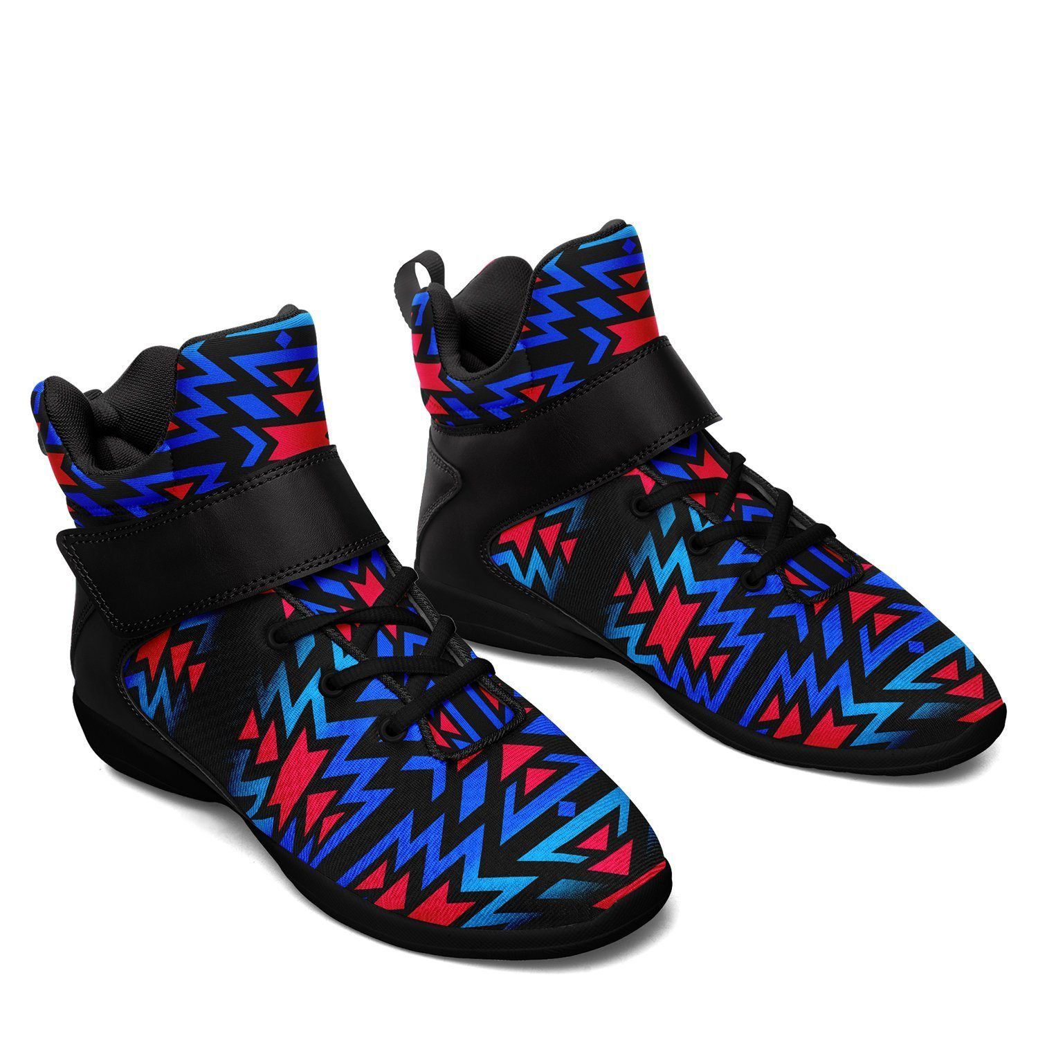 Black Fire Dragonfly Ipottaa Basketball / Sport High Top Shoes - Black Sole 49 Dzine