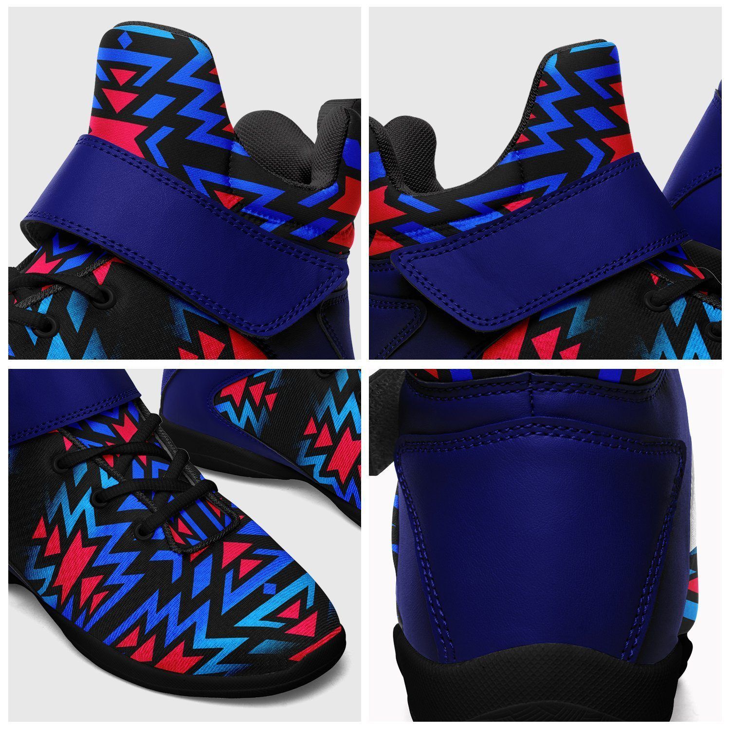 Black Fire Dragonfly Ipottaa Basketball / Sport High Top Shoes - Black Sole 49 Dzine