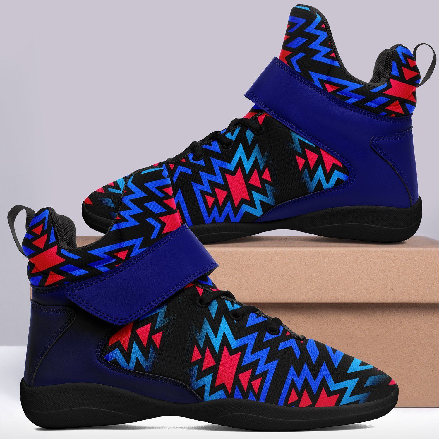 Black Fire Dragonfly Ipottaa Basketball / Sport High Top Shoes - Black Sole 49 Dzine