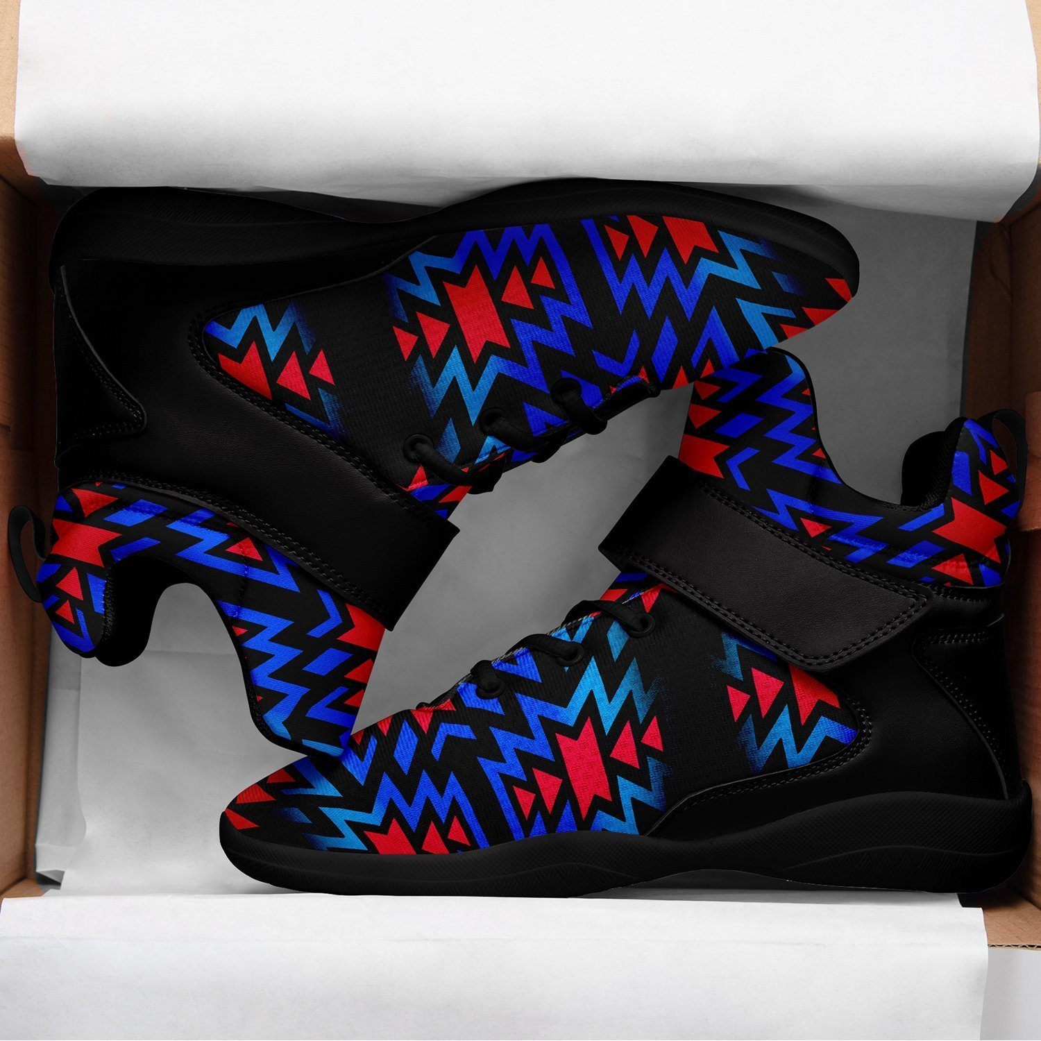 Black Fire Dragonfly Ipottaa Basketball / Sport High Top Shoes - Black Sole 49 Dzine
