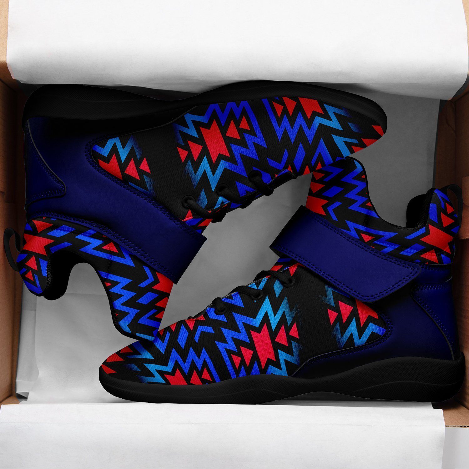 Black Fire Dragonfly Ipottaa Basketball / Sport High Top Shoes - Black Sole 49 Dzine