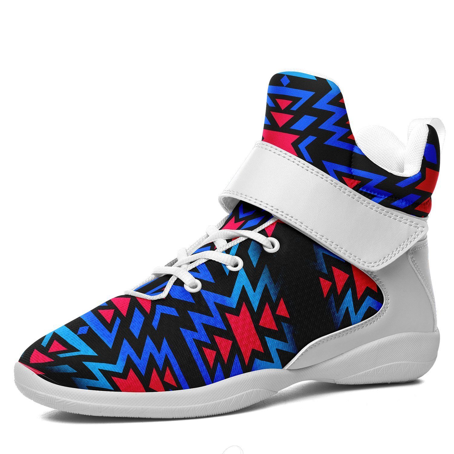 Black Fire Dragonfly Ipottaa Basketball / Sport High Top Shoes - White Sole 49 Dzine US Men 7 / EUR 40 White Sole with White Strap 