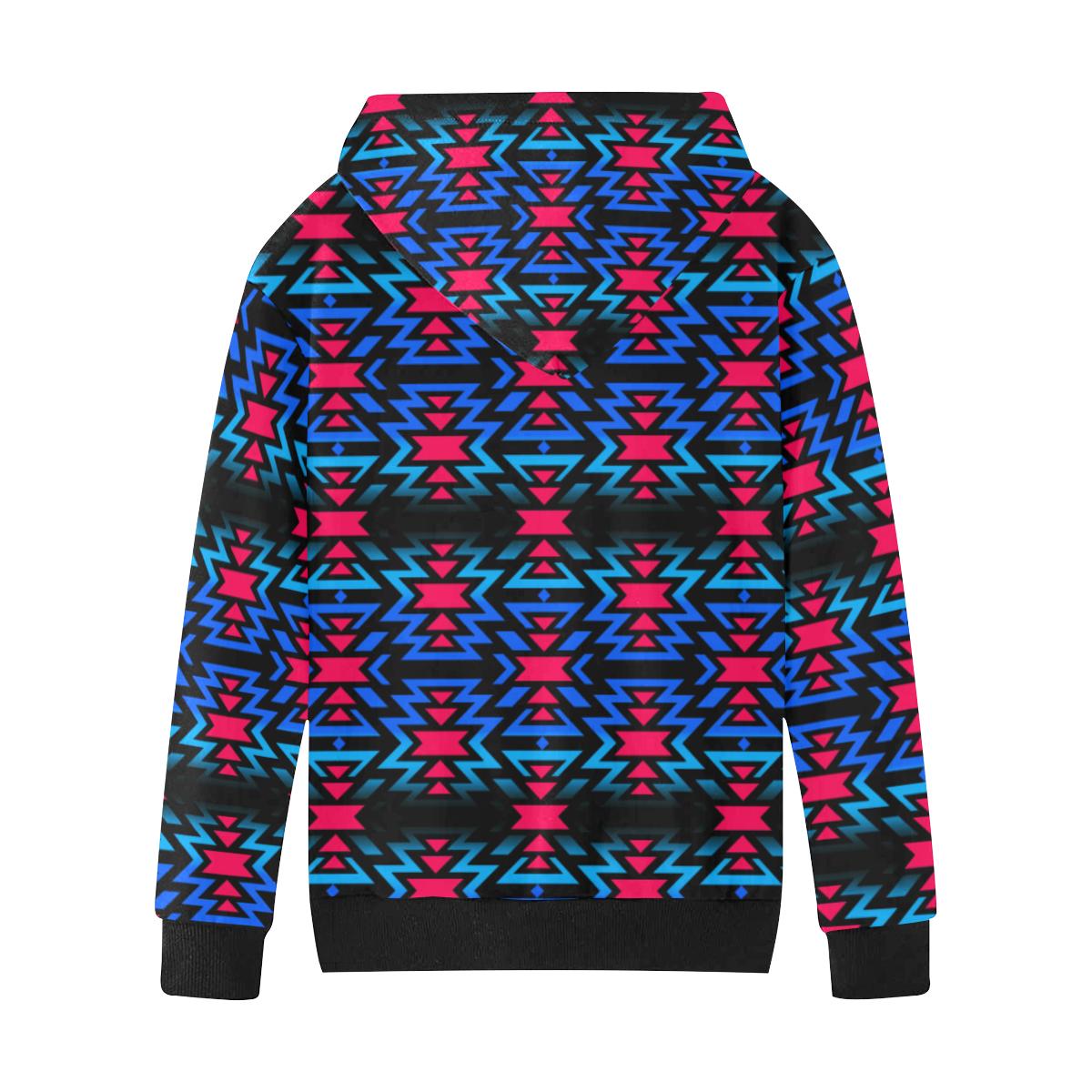 Black Fire Dragonfly Kids' All Over Print Hoodie (Model H38) Kids' AOP Hoodie (H38) e-joyer