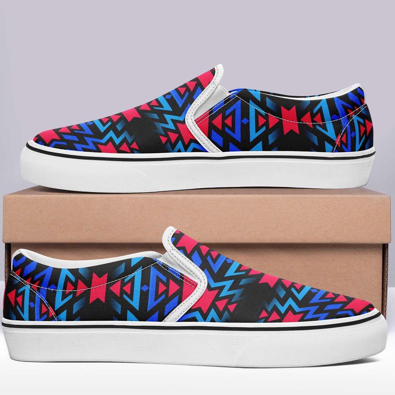 Black Fire Dragonfly Otoyimm Canvas Slip On Shoes 49 Dzine