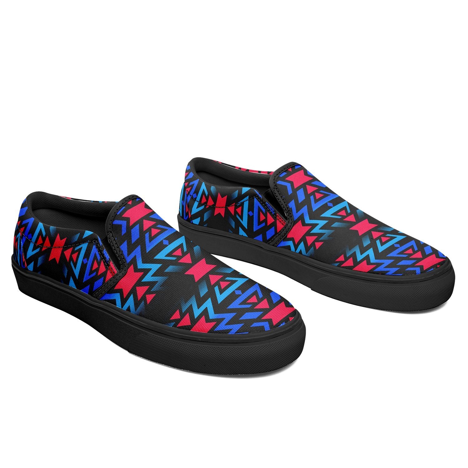 Black Fire Dragonfly Otoyimm Canvas Slip On Shoes 49 Dzine