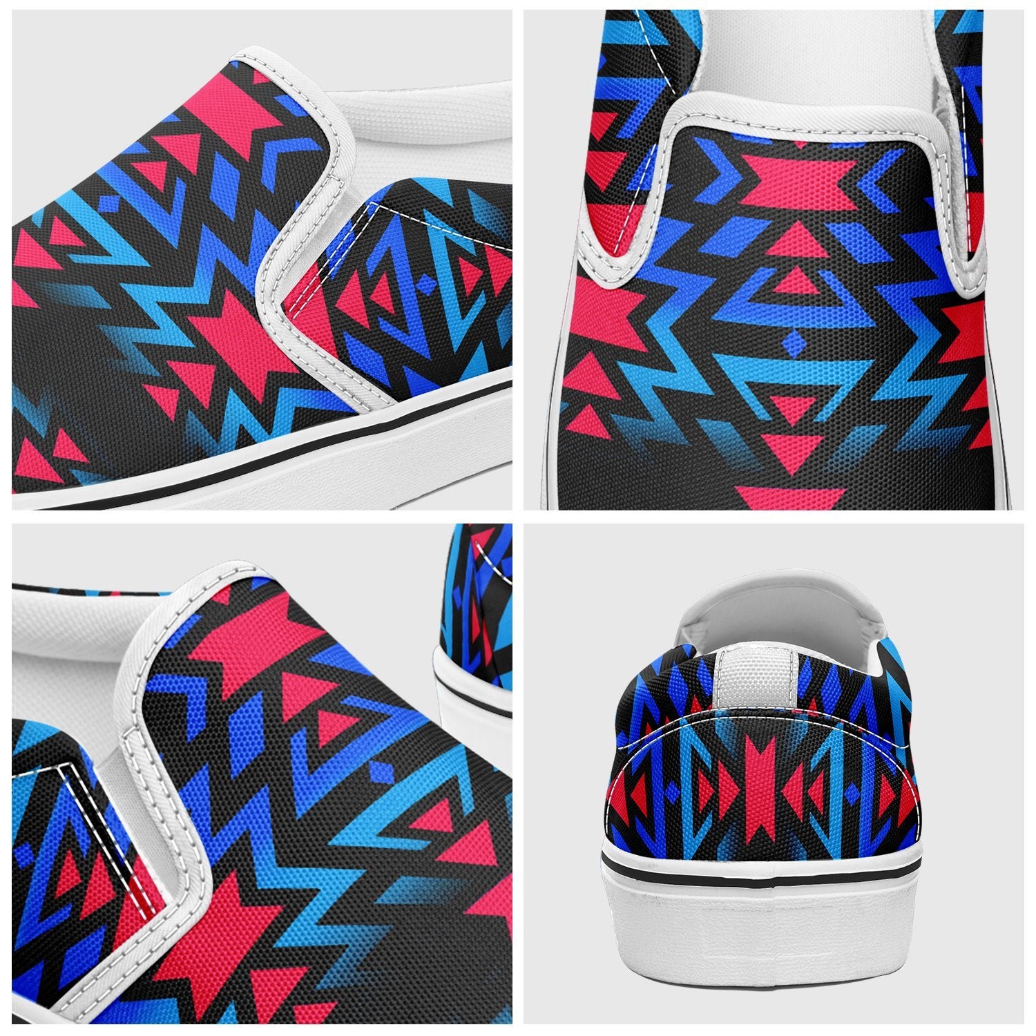 Black Fire Dragonfly Otoyimm Canvas Slip On Shoes 49 Dzine