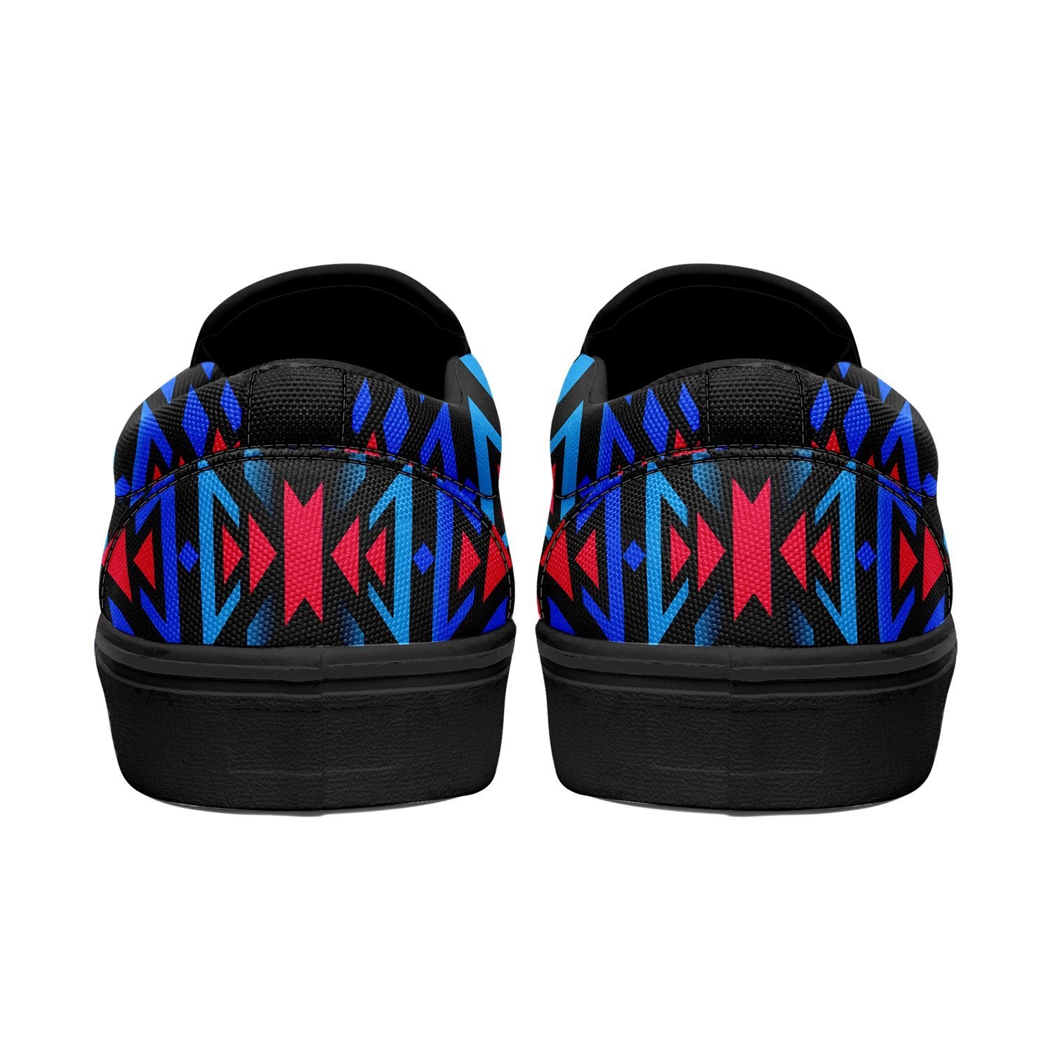 Black Fire Dragonfly Otoyimm Canvas Slip On Shoes 49 Dzine