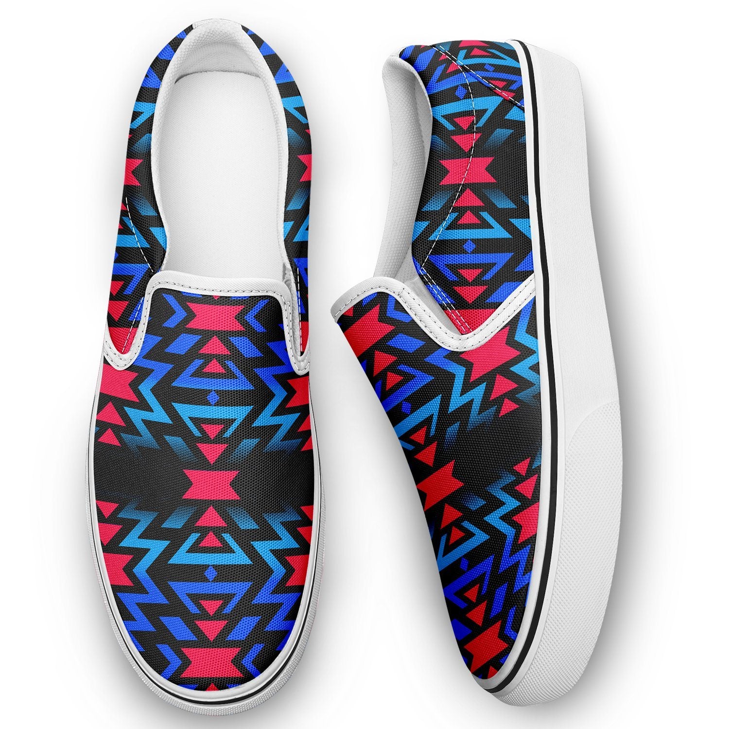 Black Fire Dragonfly Otoyimm Canvas Slip On Shoes 49 Dzine