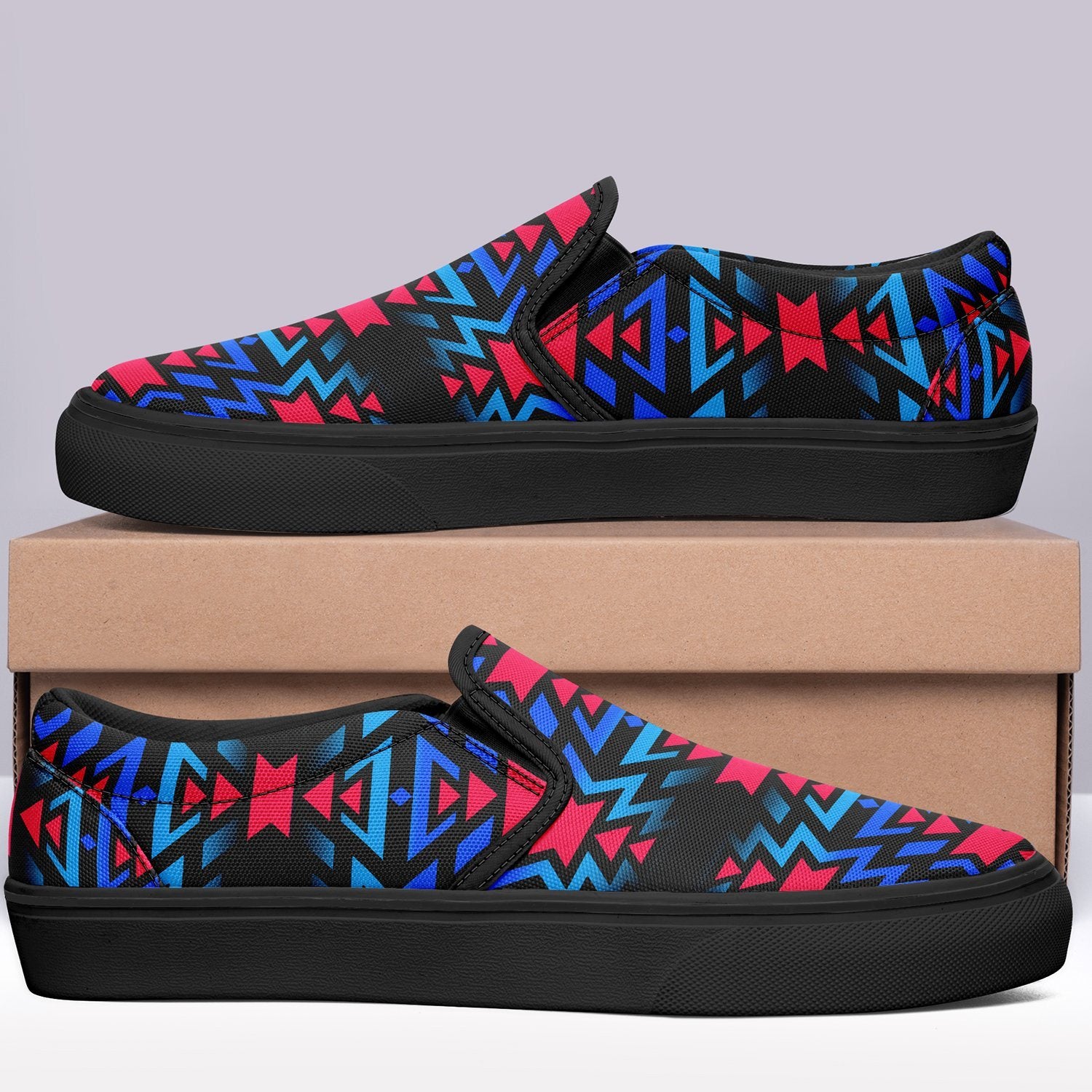 Black Fire Dragonfly Otoyimm Canvas Slip On Shoes 49 Dzine