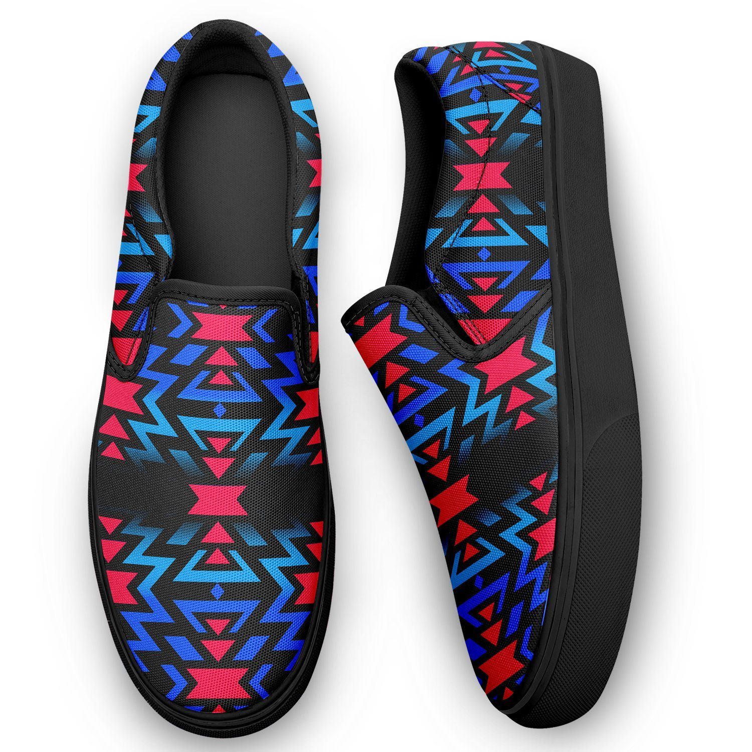 Black Fire Dragonfly Otoyimm Kid's Canvas Slip On Shoes 49 Dzine