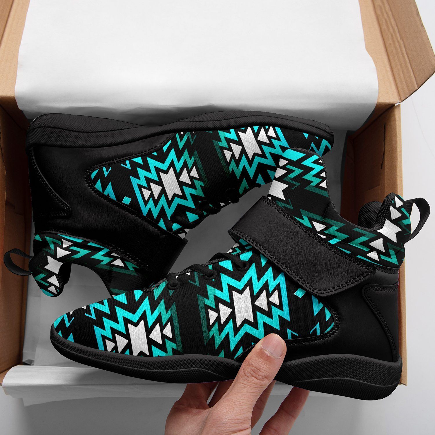 Black Fire Firefly Ipottaa Basketball / Sport High Top Shoes - Black Sole 49 Dzine