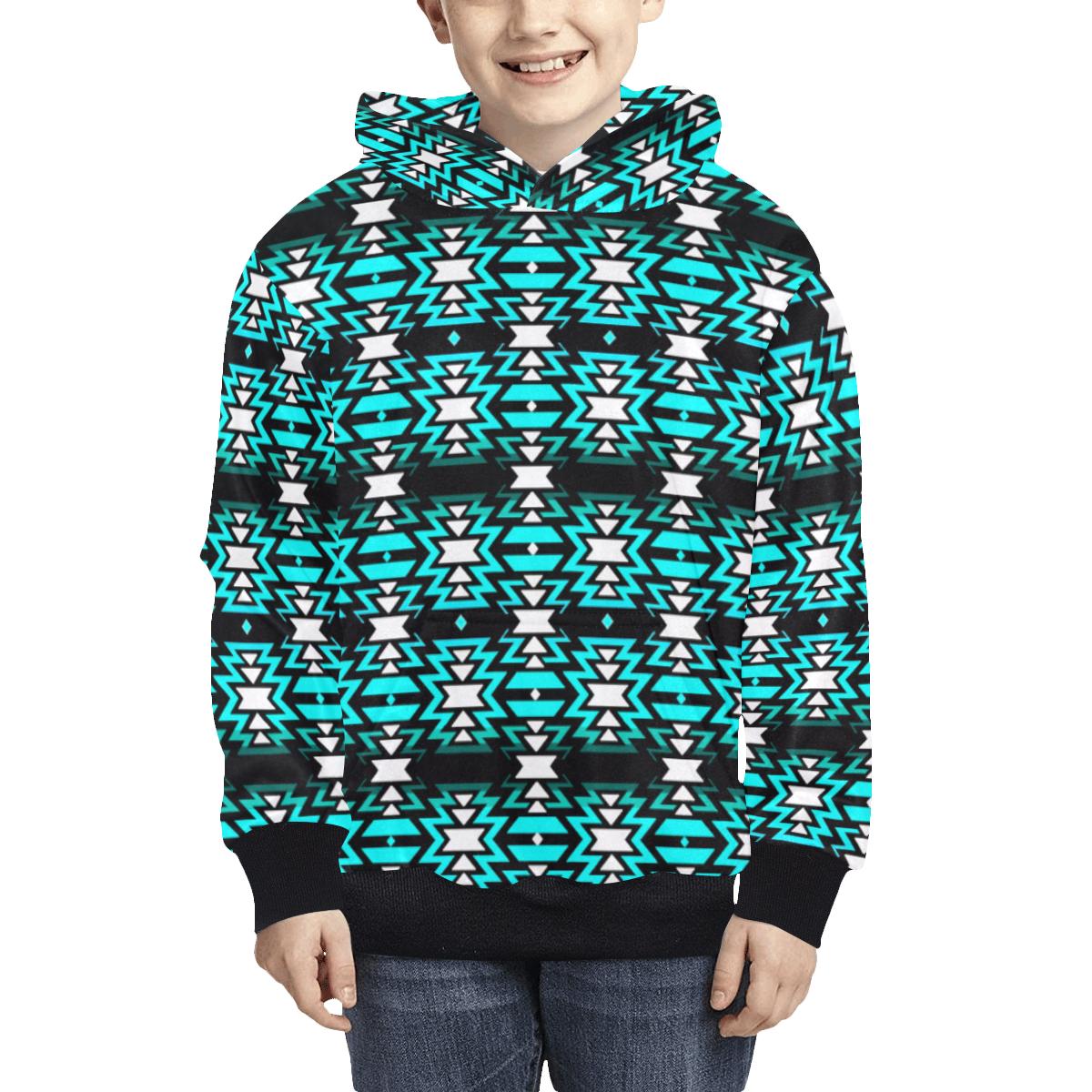 Black Fire Firefly Kids' All Over Print Hoodie (Model H38) Kids' AOP Hoodie (H38) e-joyer