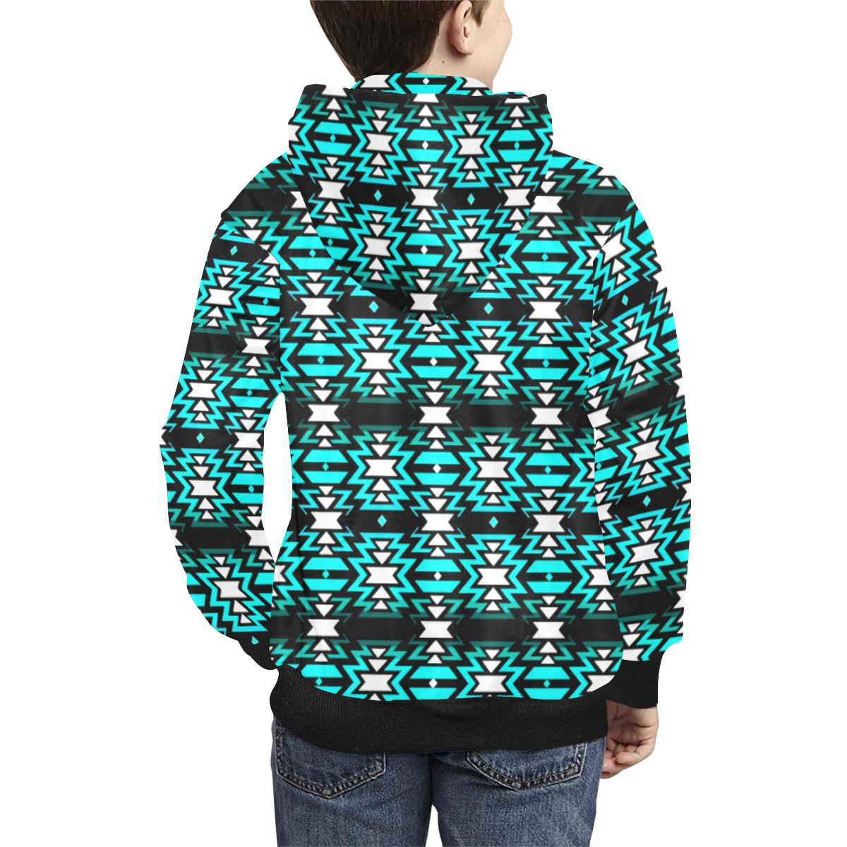 Black Fire Firefly Kids' All Over Print Hoodie (Model H38) Kids' AOP Hoodie (H38) e-joyer
