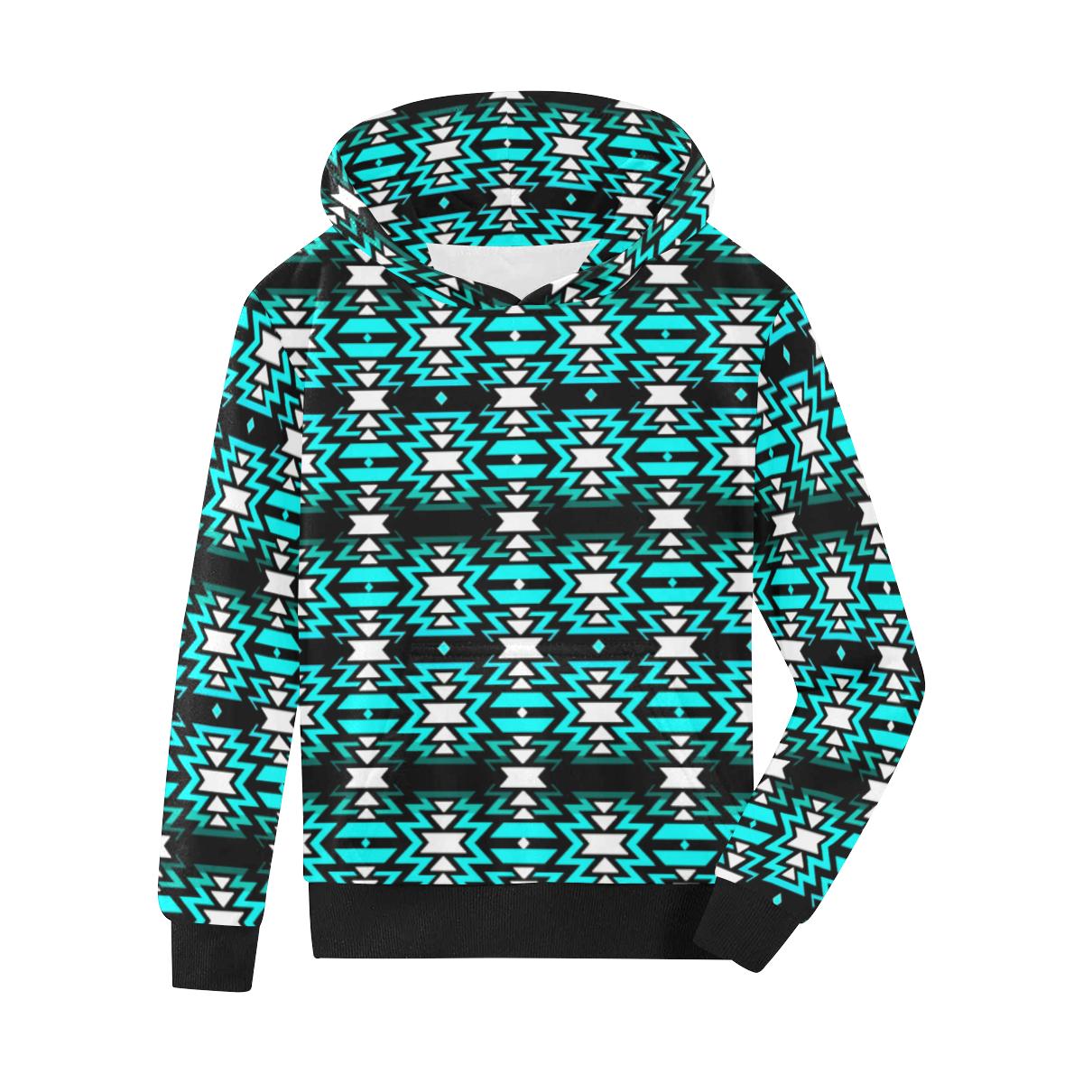 Black Fire Firefly Kids' All Over Print Hoodie (Model H38) Kids' AOP Hoodie (H38) e-joyer