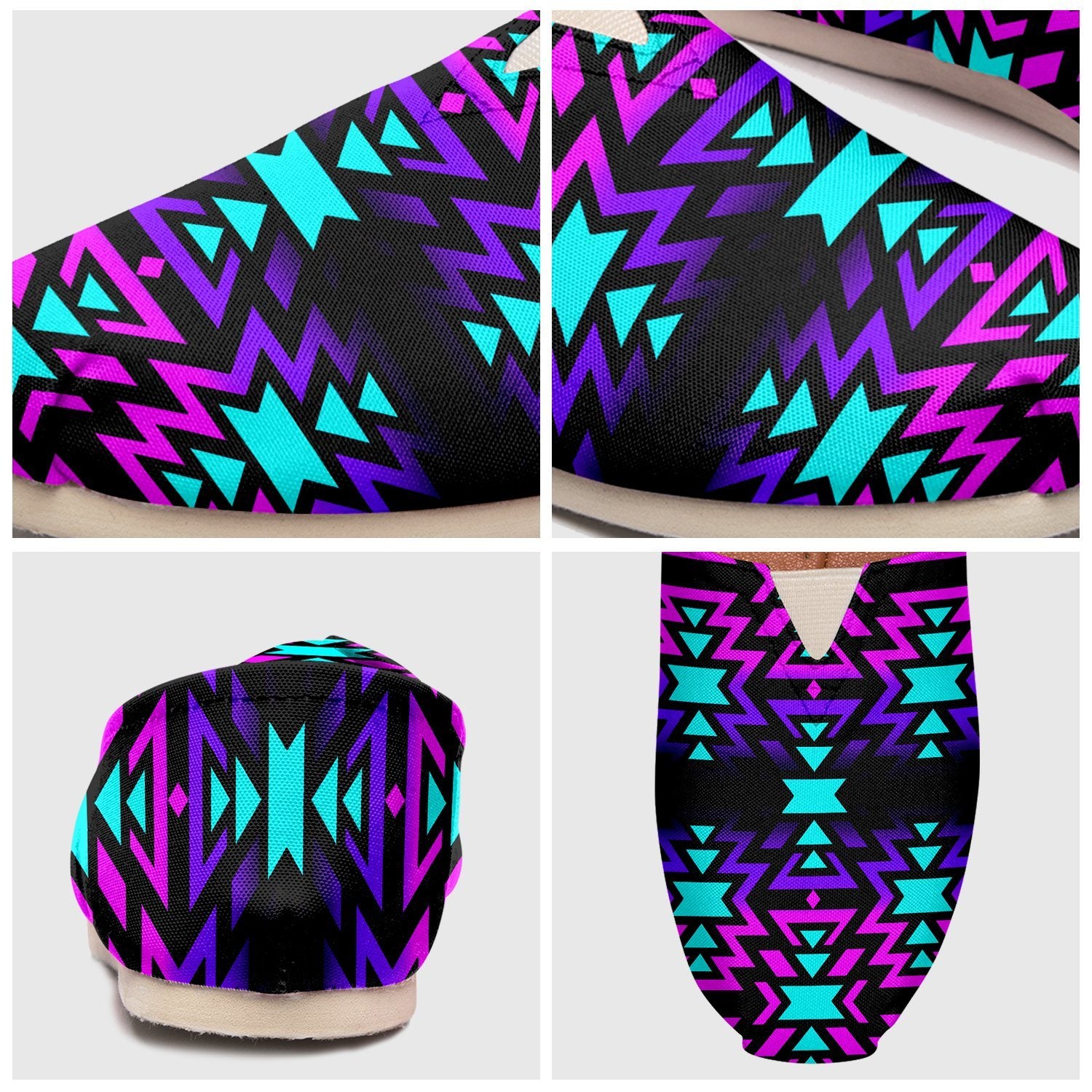 Black Fire Winter Sunset Casual Unisex Slip On Shoe Herman