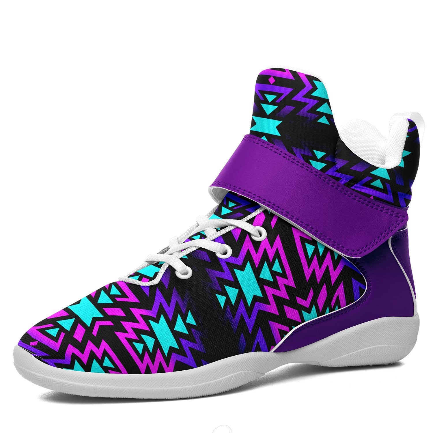 Black Fire Winter Sunset Ipottaa Basketball / Sport High Top Shoes 49 Dzine